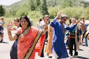Hoopes Events | Reema and Spencer | Temple Har Shalom | Park City Utah | Baraat - Guests Dancing at Groom's Parade Reema_Spencer_Temple_Har_Shalom_Park_City_Utah_Baraat_Dancing_Guests.jpg