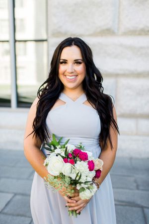 Hoopes Events | Tessa and Taani | Utah State Capitol | Salt Lake City Utah | Bridesmaid with Floral Bouquet Tessa_Taani_Utah_State_Capitol_Salt_Lake_City_Utah_Bridesmaid_With_Floral_Bouquet.jpg
