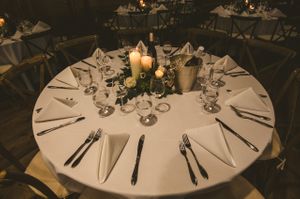 Candlelit Floral Centerpiece Details