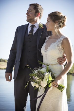 Hoopes Events | McCall and Brad | DeJoria Center | High Star Ranch | Kamas Utah | Bride and Groom by Pond McCall_Brad_High_Star_Ranch_Kamas_Utah_Bride_Groom_Pond.jpg