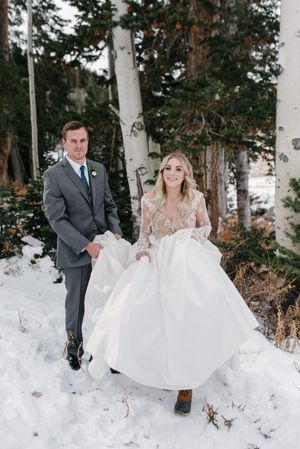 Hoopes Events | Rocky Mountain Bride | Winter Elopement | Deer Valley | Empire Lodge | Park City Utah | Bride and Groom Walking on Snow Rocky_Mountain_Bride_Winter_Elopement_Deer_Valley_Empire_Lodge_Deer_Valley_Resort_Park_City_Utah_Bride_Groom_Walking_on_Snow.jpg