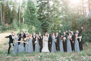 Light Moment with Bride, Groom, Bridesmaids and Groomsmen Pre-Ceremony