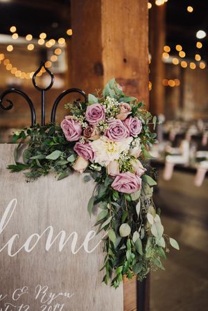 Floral Detail of Welcome Sign Details
