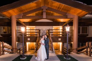 Hoopes Events | Ilana and Dave | Stein Eriksen Lodge | Deer Valley Resort | Park City Utah | Bride and Groom Outside Stein Eriksen Lodge Ilana_Dave_Stein_Eriksen_Lodge_Deer_Valley_Park_City_Utah_Bride_Groom_Outside_Lodge.jpg