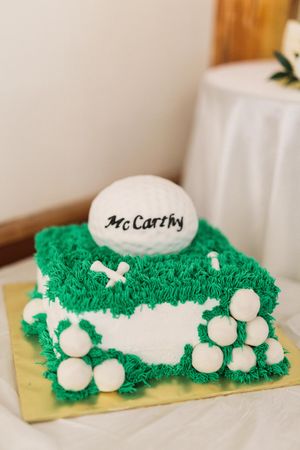 McCarthy Golf Wedding Cake Reception Details