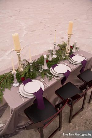 Hoopes Events | Saltair Wedding | Saltair Resort | Salt Lake City Utah | Styled | Aerial View of Elegant Table Setting Salt_Air_Wedding_Shoot_Saltair_Resort_Salt_Lake_City_Utah_Elegant_Table_Setting_Aerial_View.jpg