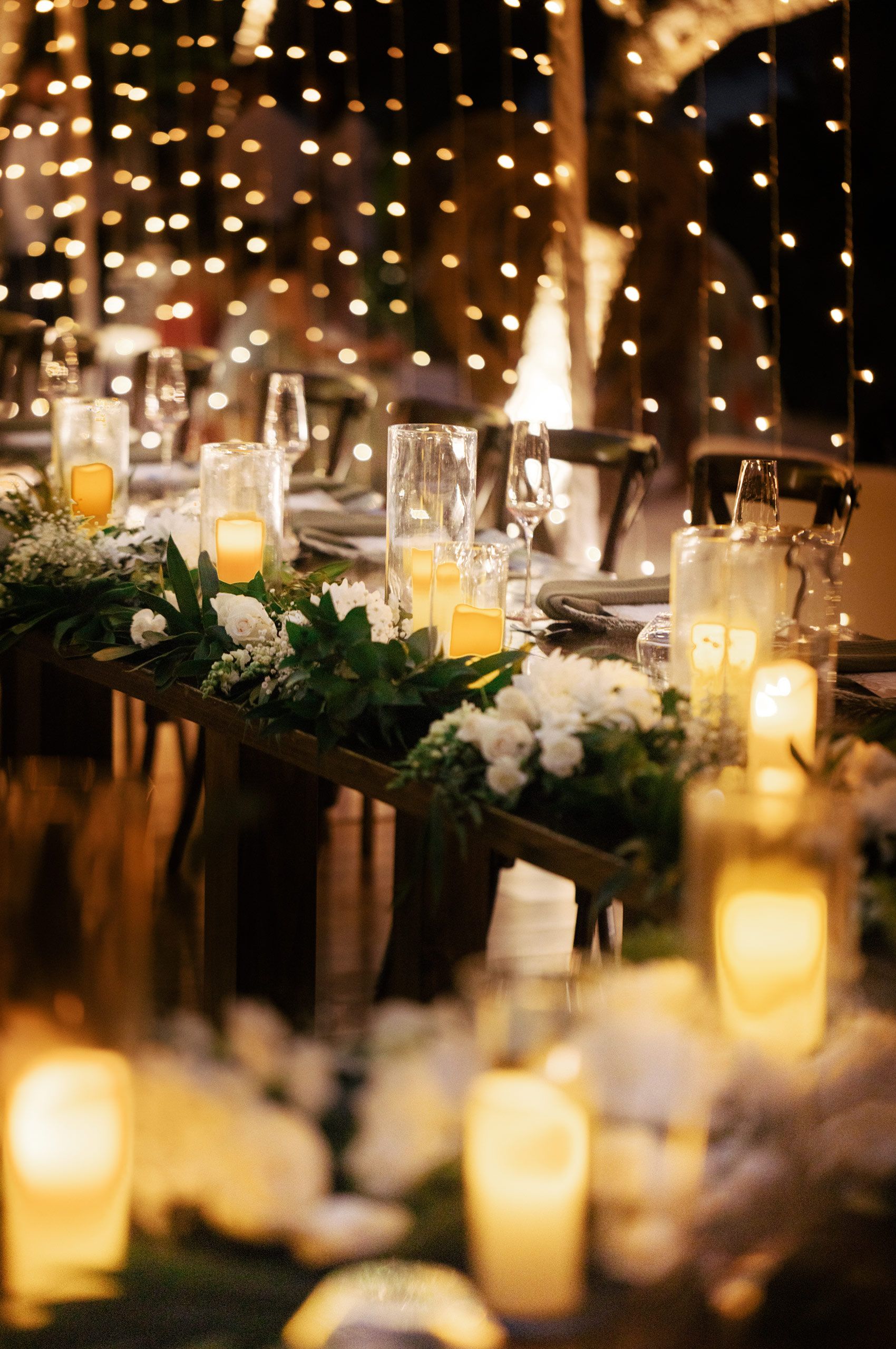 Candlelit Dinner Table Details