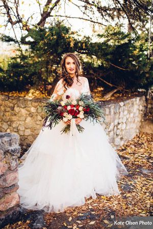Bride by Stone Wall Bride