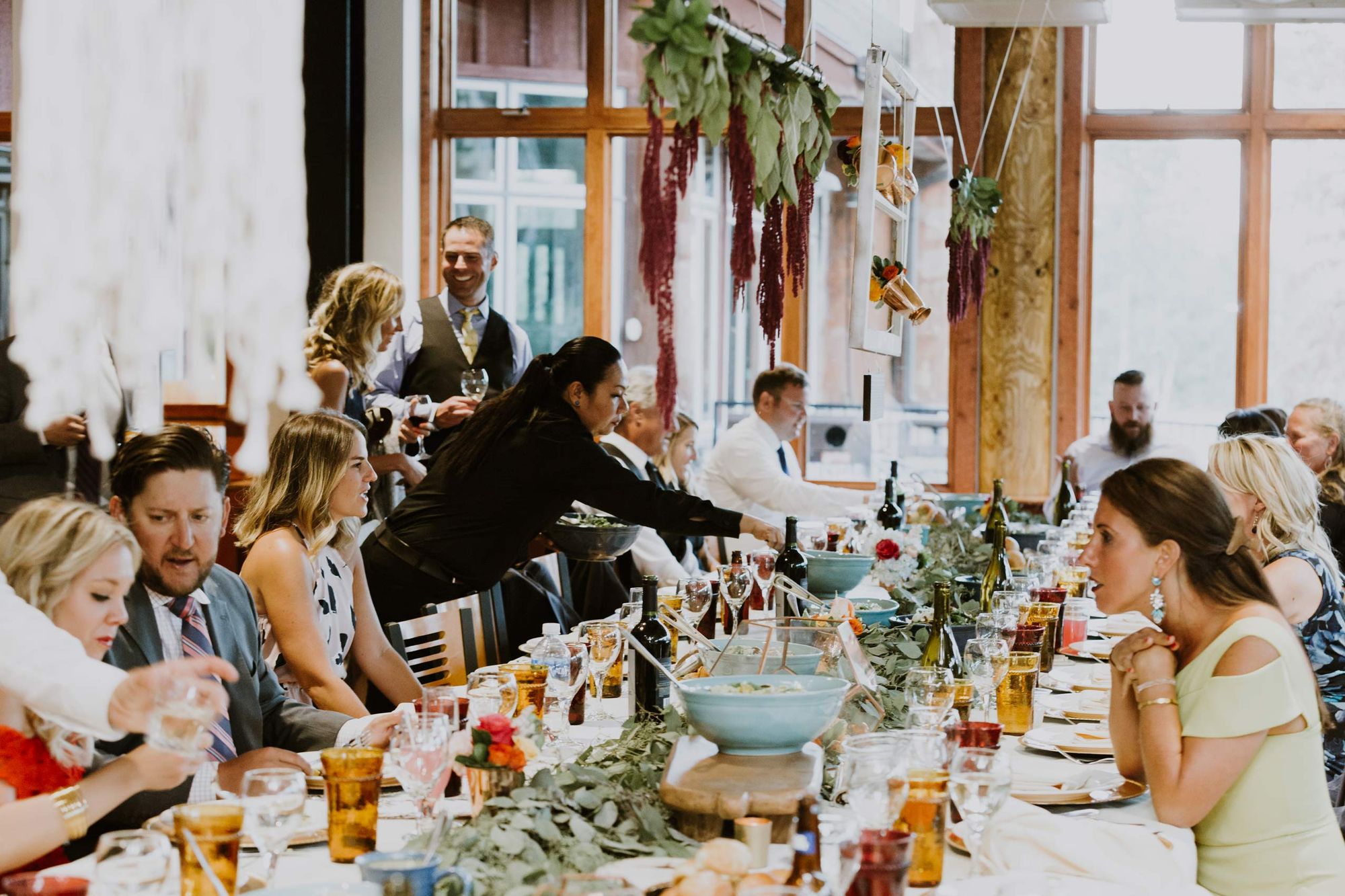 Old Italian Restaurant Inspired Decor Reception
