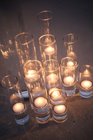 Glowing Candles Ceremony Decor