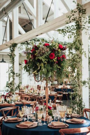 Tall Floral Centerpiece Details