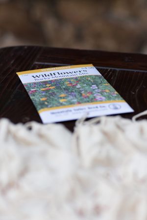 Hoopes Events | Evelyn and Kevin | Park City Utah | To Remember the Mountain Wedding, the Bride and Groom Gave Each Guest a Gift of Wildflower Seeds Evelyn_Kevin_Park_City_Utah_Wildflowers_Guest_Gift.jpg