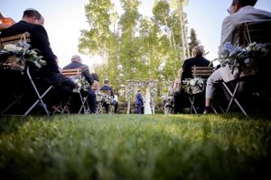 Ground Angle View of Ceremony Ceremony
