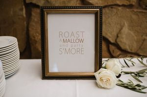 S'More Sign Reception Details
