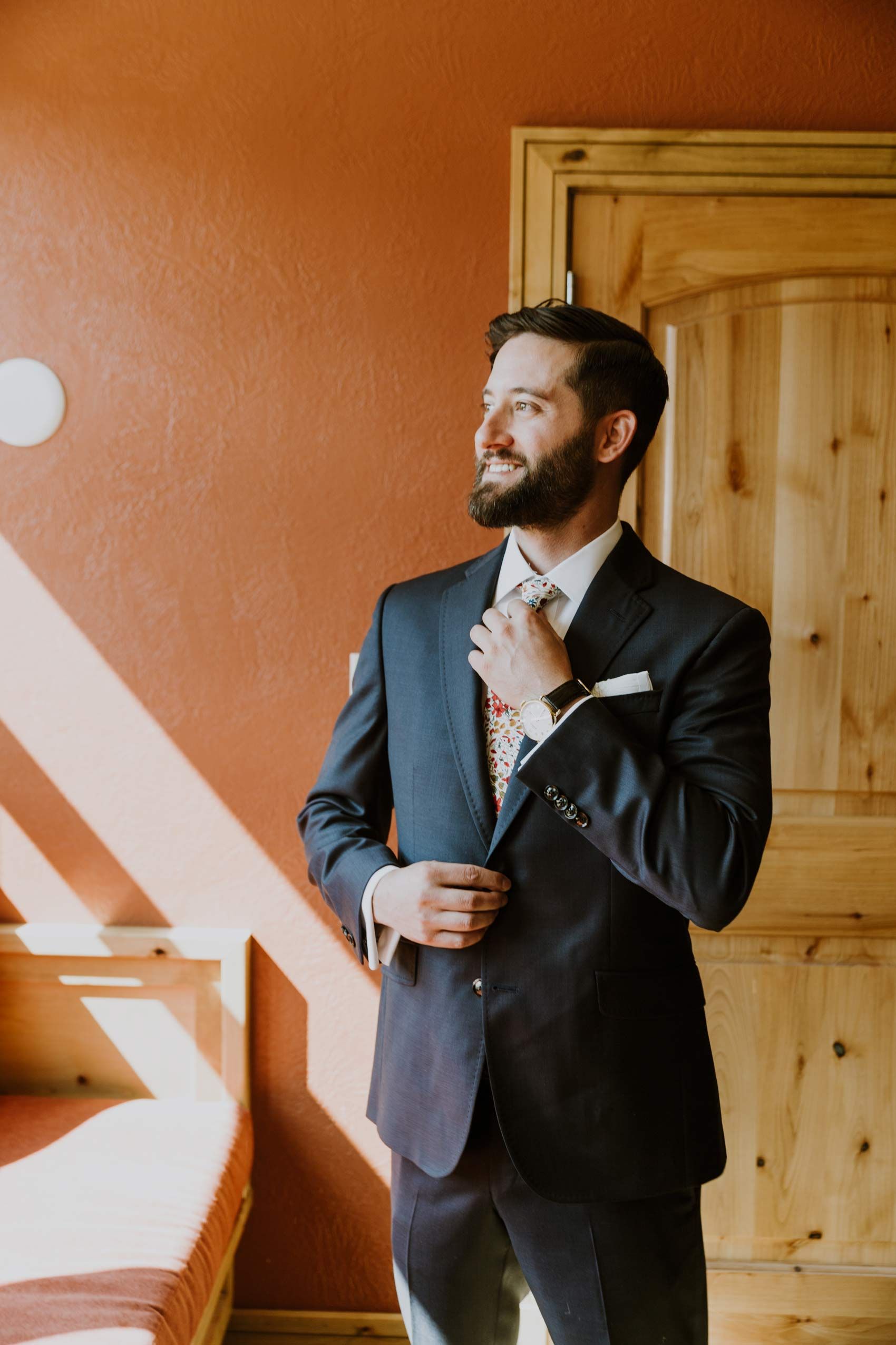 Waiting Groom Pre-Ceremony