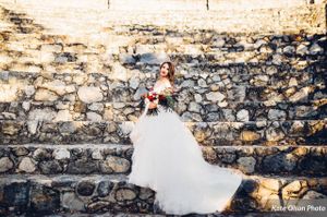 Bride on Stone Steps Bride