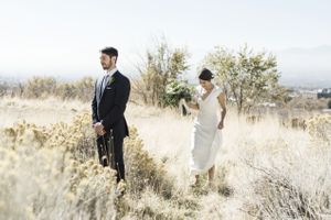 First Look, Part Two Bride and Groom