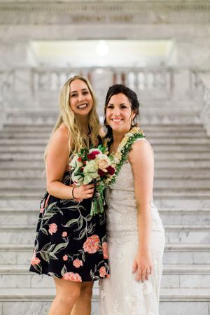 Hoopes Events | Tessa and Taani | Utah State Capitol | Salt Lake City Utah | Bride with Winner of Bouquet Toss Tessa_Taani_Utah_State_Capitol_Salt_Lake_City_Utah_Bride_With_Winner_of_Bouquet_Toss.jpg