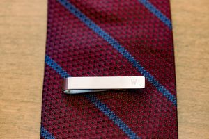 Groom's Tie and Tie Clip Details