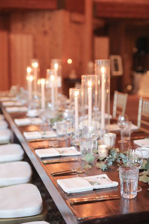 Soft Candlelit Table Decor Details