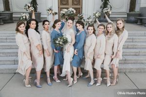 Hoopes Events | Lexie and Neil | Utah State Capitol | Salt Lake City Utah | Bride and Bridesmaids with Bouquets in Air Outside Bountiful Temple Lexie_Neil_Utah_State_Capitol_Salt_Lake_City_Utah_Bride_Bridesmaids_Bouquets_in_Air_Outside_Bountiful_Temple.jpg