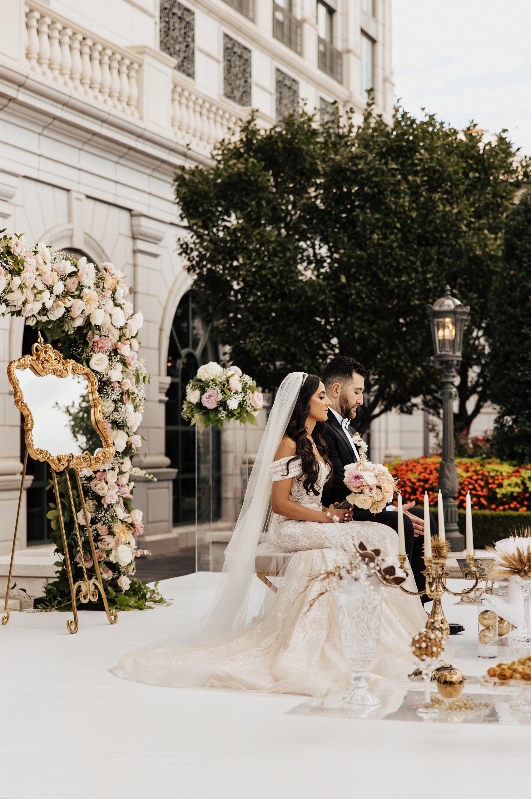 Bride and Groom Sofreh Aghd