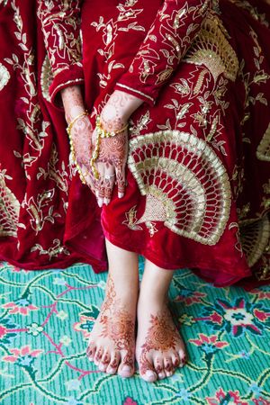Bride's Feet Ceremony | Mehndi