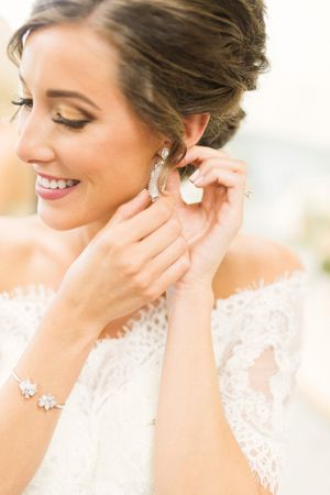 Bride, Final Touches - Earrings Pre-Ceremony