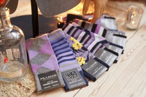Colorful Socks Groom's Lounge