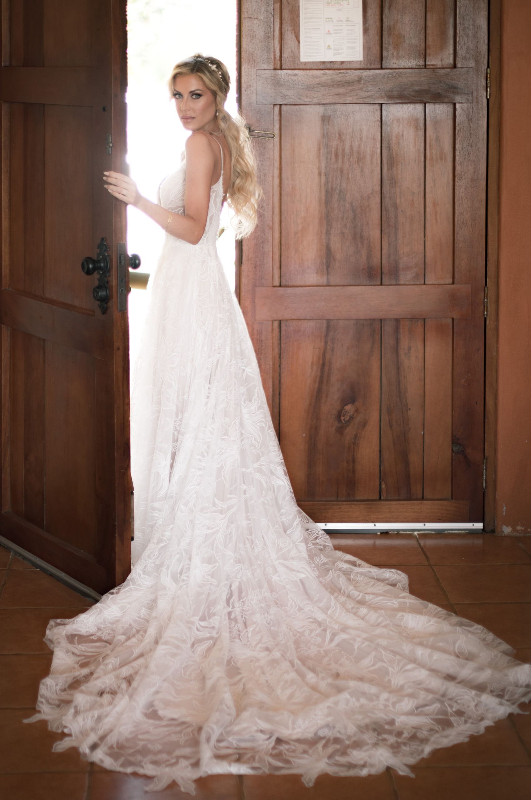 Bride's Wedding Dress Details