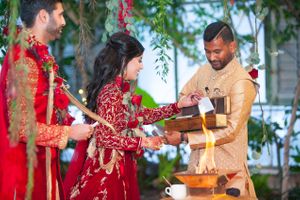 Placing Vows in Custom-Made Wooden Box Ceremony