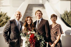 Bride and Groom With Parents Ceremony