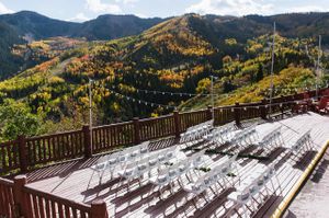 Fall-Colored Mountain Background Surroundings