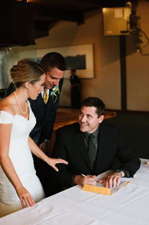 Signing Wedding License Ceremony