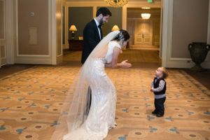 Bride with Young Fan Reception Details