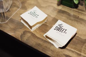 Love is Sweet Napkins Details