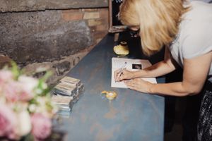 Signing the Guestbook Reception