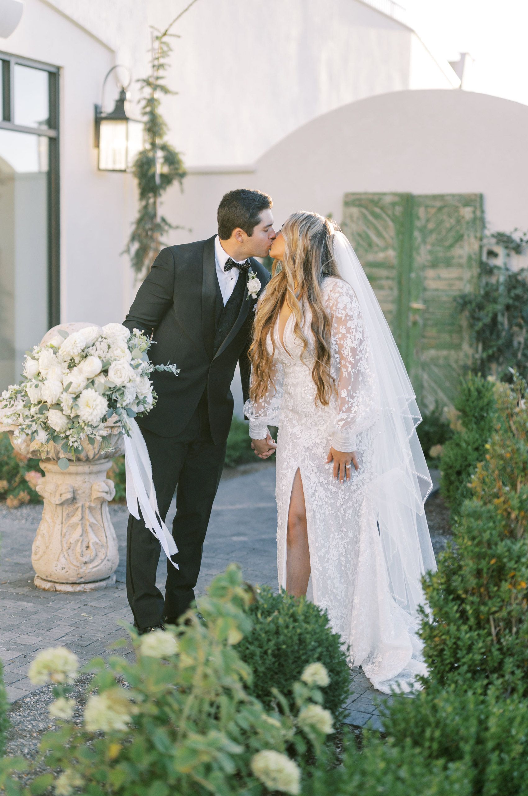 Kissing on Walkway Couple