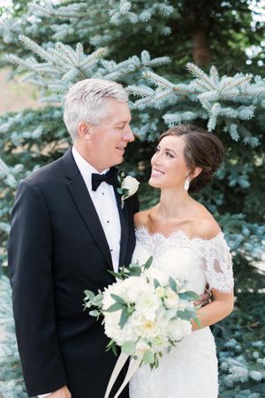 Father of the Bride with Bride Pre-Ceremony
