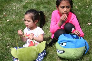 Enjoying the Fruits of Their Labors Free Easter Egg Hunt