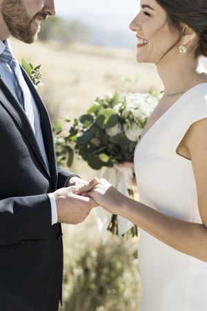 Tender Moment Bride and Groom