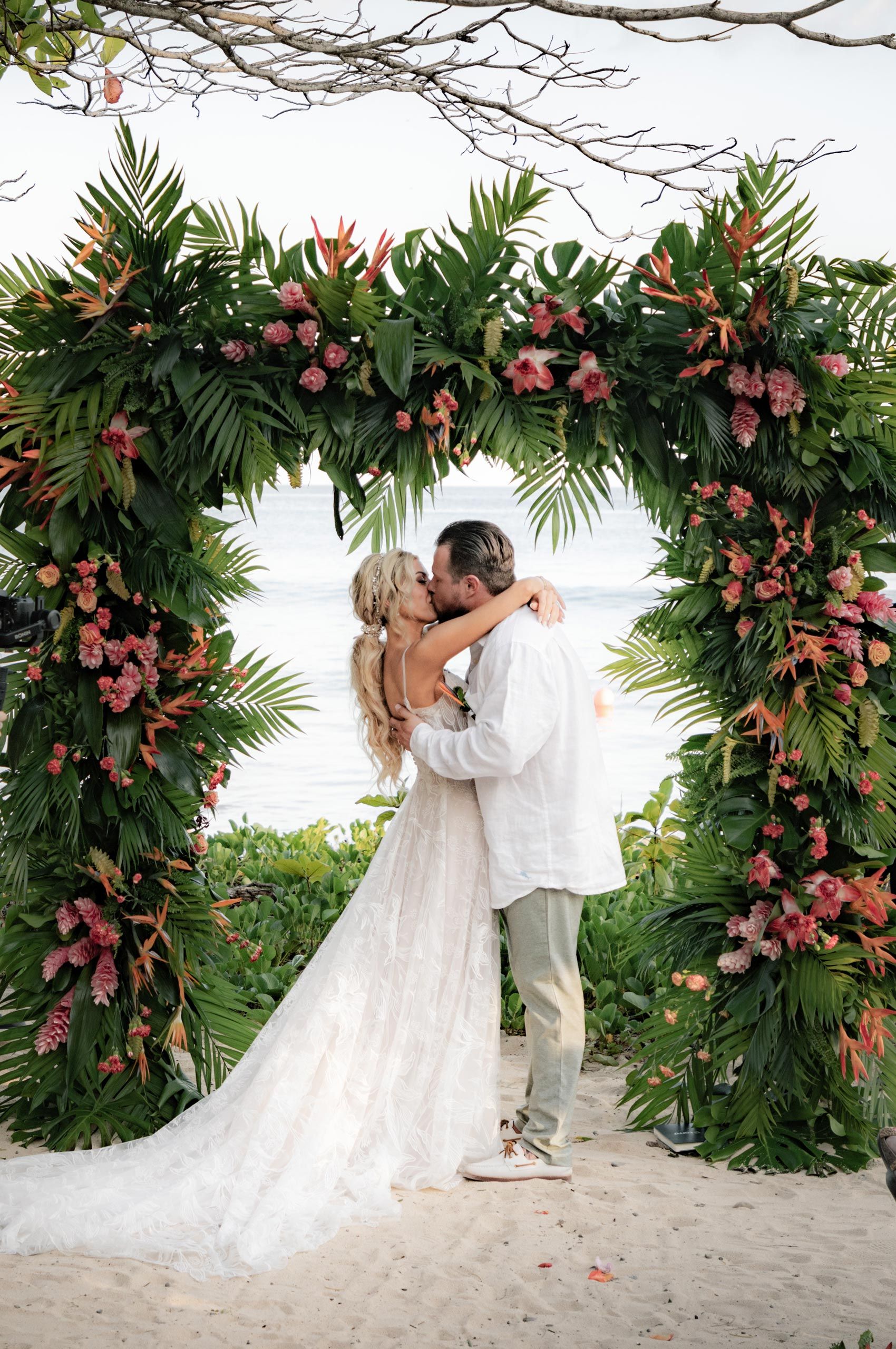 Couple Kissing Ceremony