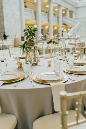 Tablescapes with lantern and gold chargers Reception Details