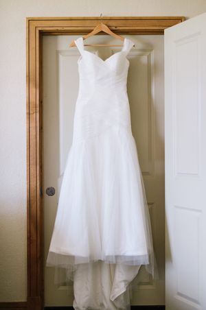 Hanging Wedding Dress Getting Ready
