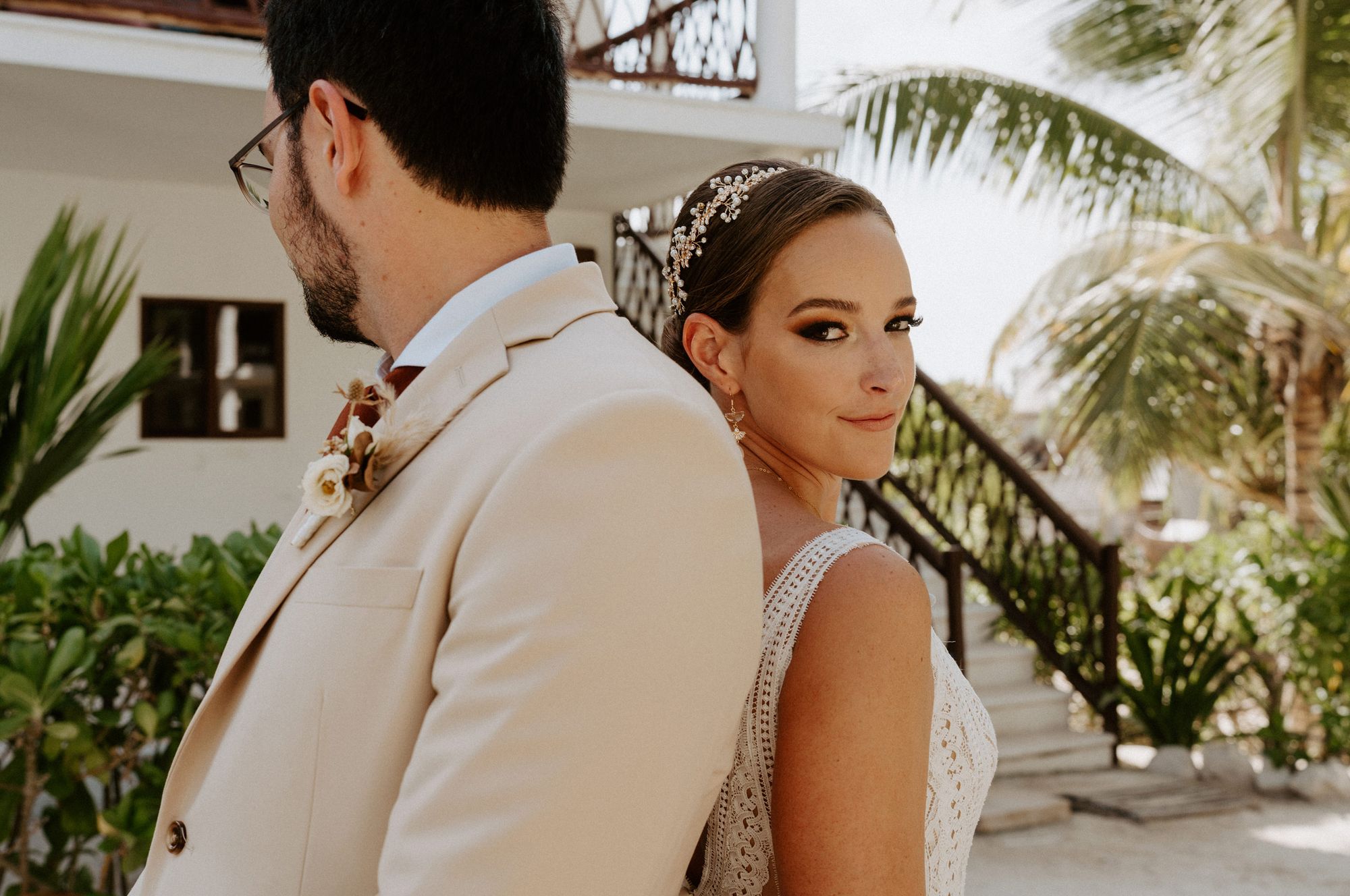 First Look Bride and Groom