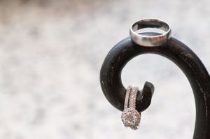 Bride and Groom Wedding Rings Details