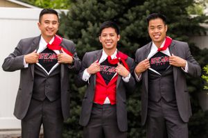 True Utah Utes Fans Groom and Groomsmen