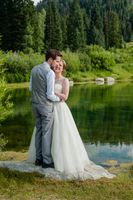 Ashley_Dan_Solitude_Resort_Solitude_Utah_Bride_Groom_Embracing_Near_Mountain_Lake.jpg