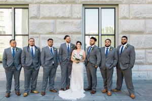 Hoopes Events | Tessa and Taani | Utah State Capitol | Salt Lake City Utah | Bride Posing with Groomsmen Tessa_Taani_Utah_State_Capitol_Salt_Lake_City_Utah_Bride_Posing_With_Groomsmen.jpg