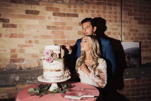 Cutting the Wedding Cake Reception
